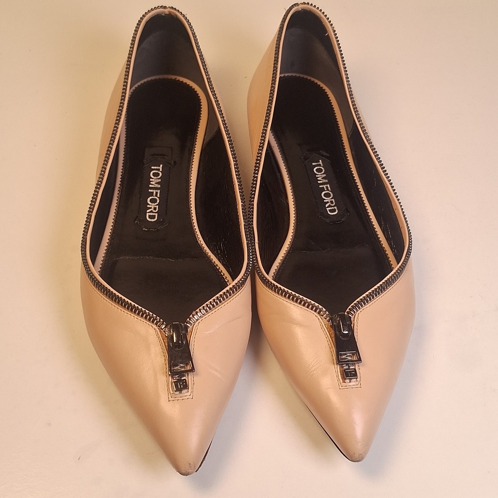 Tom Ford 2017 zipper trim ballerina flats Size 39